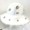 Handmade Crystal Embellished Bucket Hats