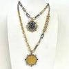 Mixed Chain L'abeille Coin Necklace