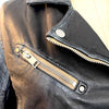 Maysie Leather Peace Sign Jacket