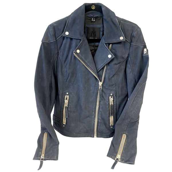 Nubuck Leather Biker Jacket