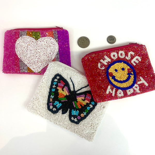 Out & About Beaded Coin Purse