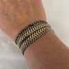 13.5" Magnetic 3-Tone Curb Chain Necklace/Bracelet