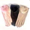 Heart Faux Fur Touch Gloves