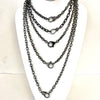 Hematite Chain With CZ Lobster Claw