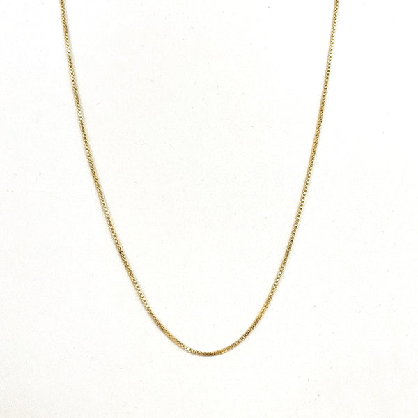 Thin Goldtone Box Chains