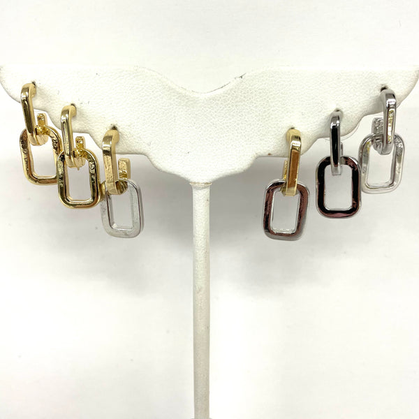 Double Link Earrings