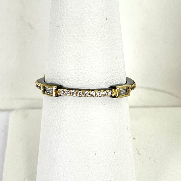 Baguette CZ Stackable Rings