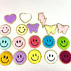 Colorful Happy Terry Loop Patches