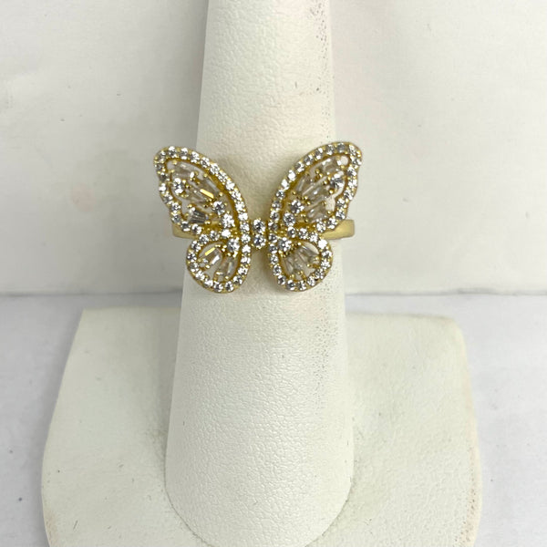 CZ Butterfly Ring