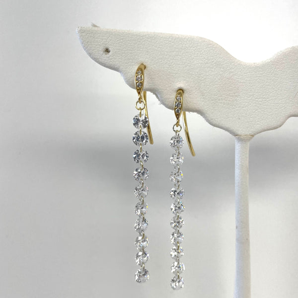 Fishwire CZ Drop Earrings