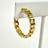 Gold Curb Chain Earrings