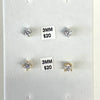 Sterling Silver CZ Studs