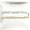 Sterling Or Gold-filled Etched Paperclip Bracelets