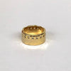 Gold And CZ Thick Ring