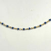 Bibi Delicate Colorful Beaded Stering/Gold Chain Necklace