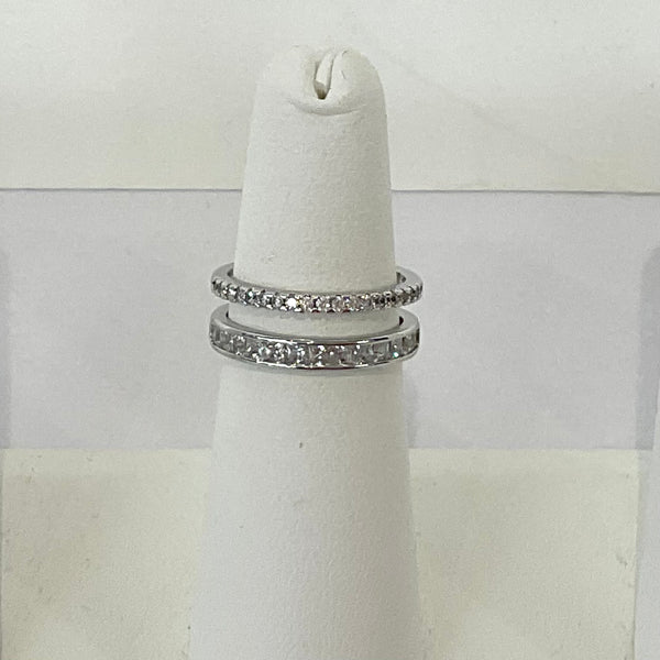 Adjustable Double CZ Ring