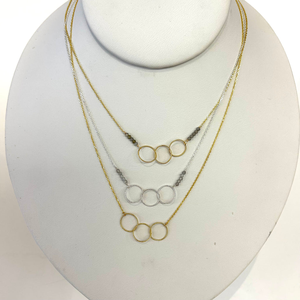 Triple Ring Necklace