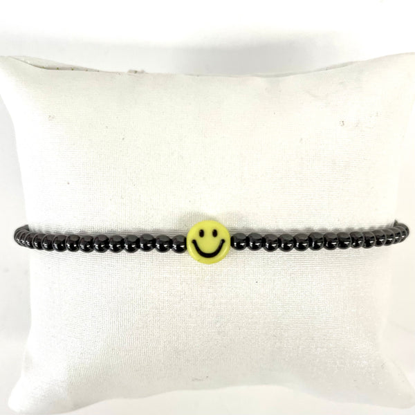 Mini Smiley Beaded Smiley Bracelet