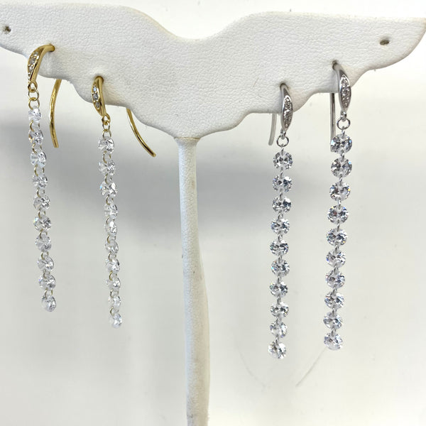 Fishwire CZ Drop Earrings