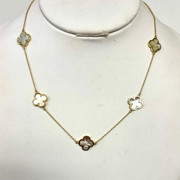 Delicate 5 Clover Necklace
