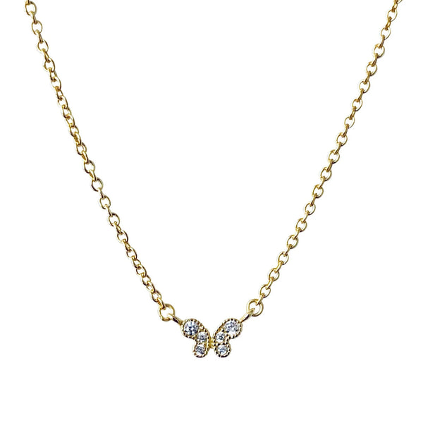 Baby CZ Butterfly Necklace
