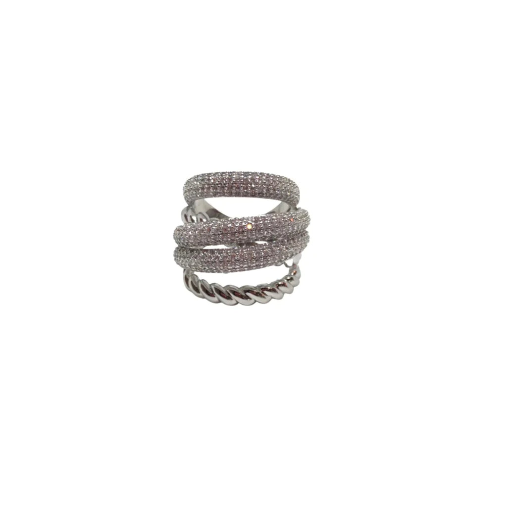 Silver Cable Luxe Ring